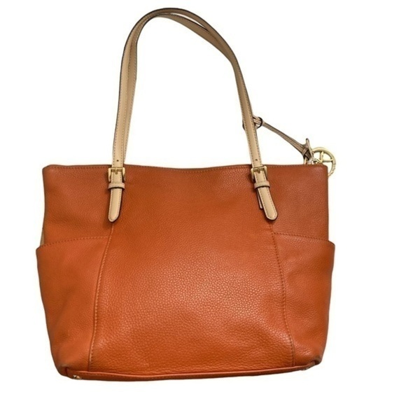 Michael kors authentic orange sienna leather tote bag - Picture 2 of 12